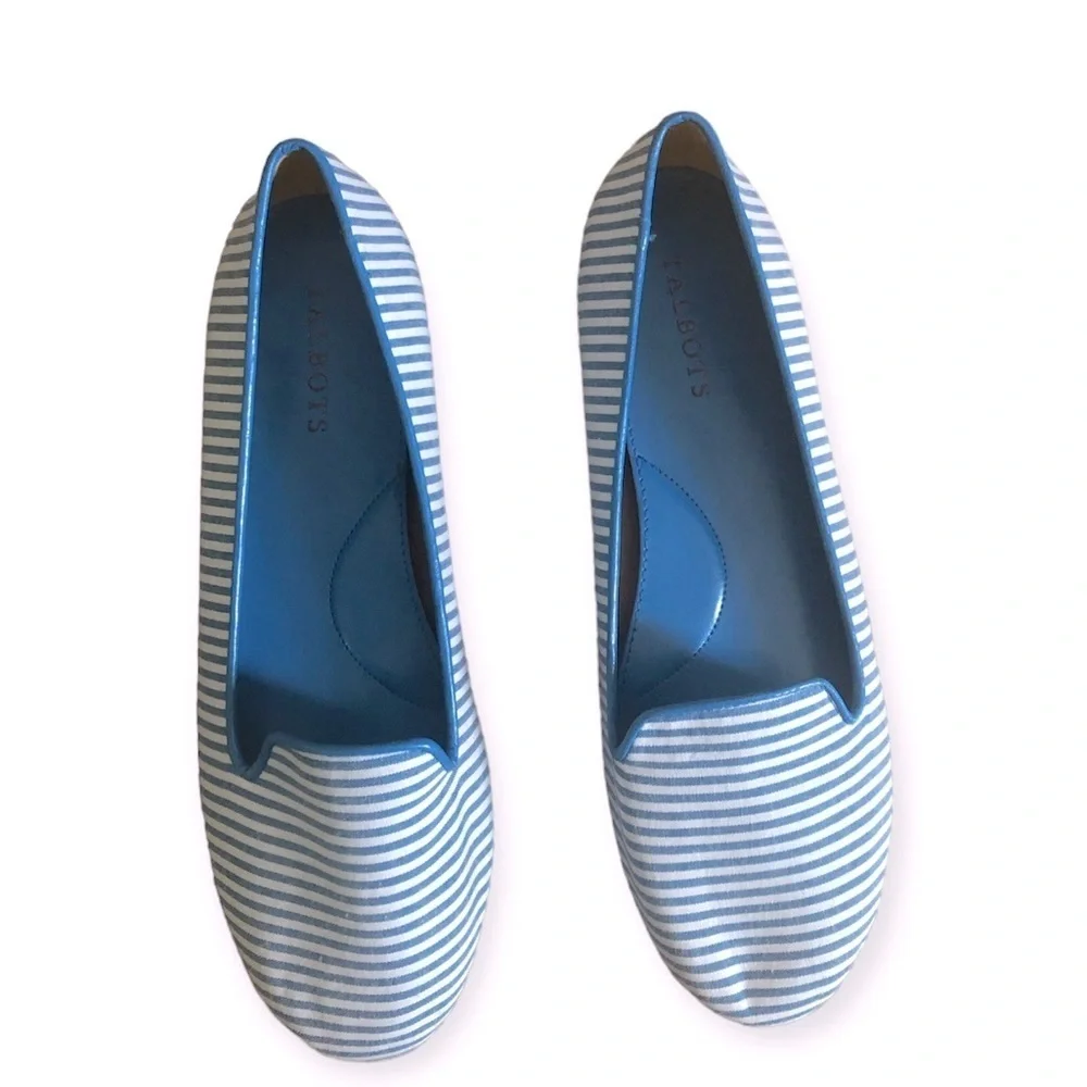Talbots Canvas Striped Loafers